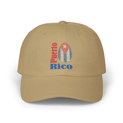 Puerto Rico Distressed Dad Cap — Vintage Flag Embroidered Baseball Hat