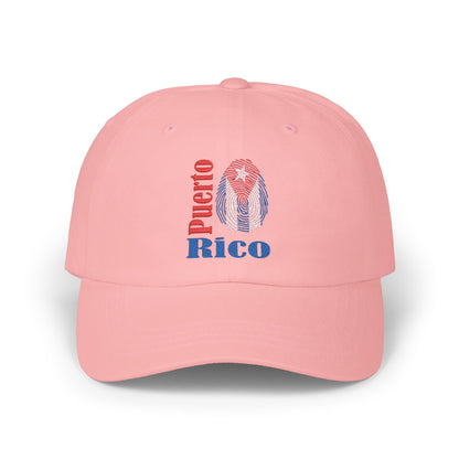 Puerto Rico Distressed Dad Cap — Vintage Flag Embroidered Baseball Hat