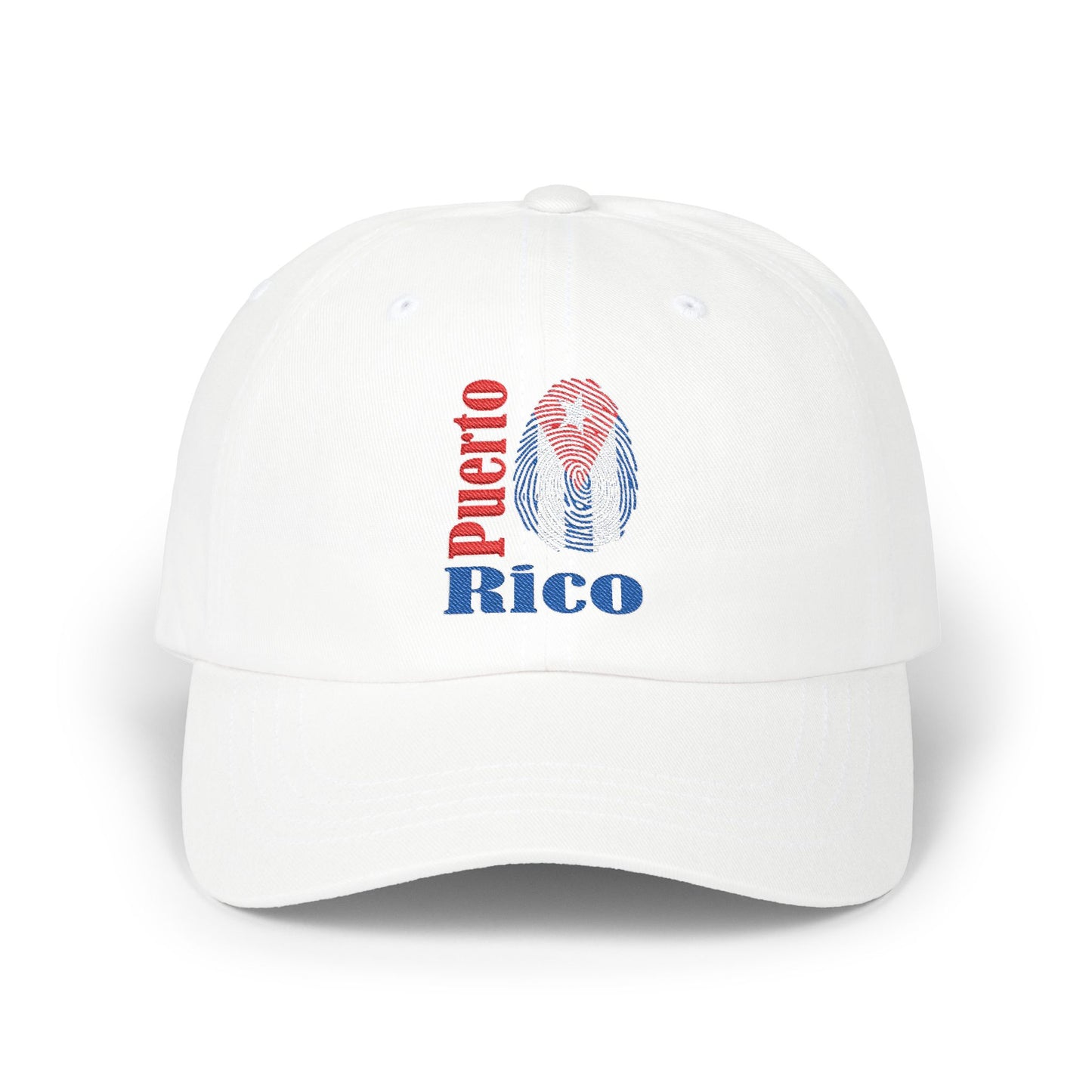 Puerto Rico Distressed Dad Cap — Vintage Flag Embroidered Baseball Hat