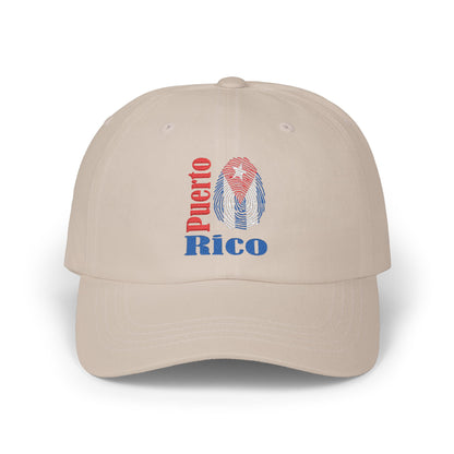 Puerto Rico Distressed Dad Cap — Vintage Flag Embroidered Baseball Hat